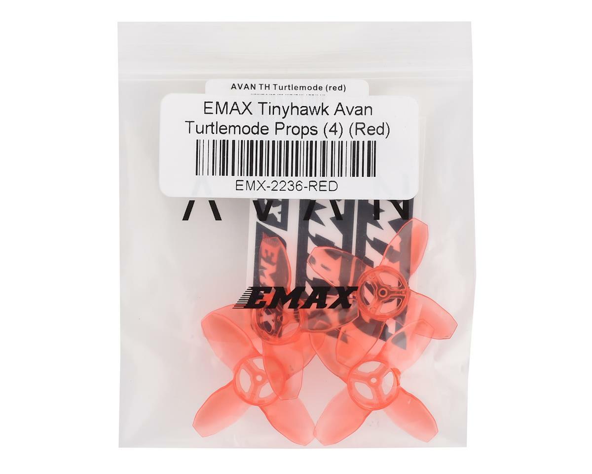 EMAX Tinyhawk Avan Turtlemode Props (4) (Red) [EMX-2236-RED]