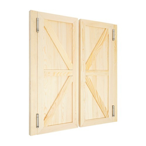 Wooden Swinging Doors 1.38 In 35.43*15.75 In For Bathroom Double Door With Hinge