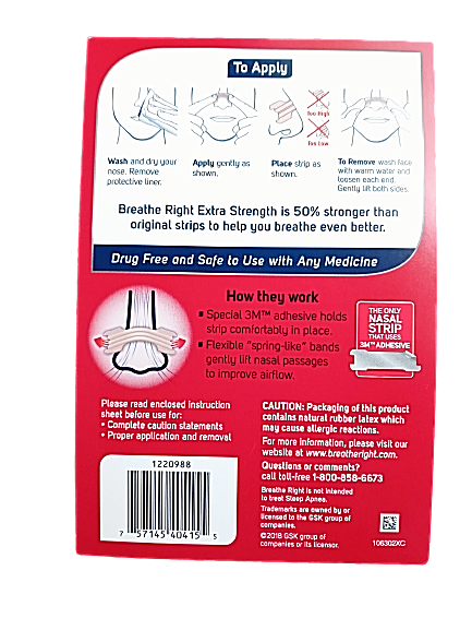 Breathe Right Extra Strength Tan Nasal Strips 72 TAN STRIPS PREMIUM PACK