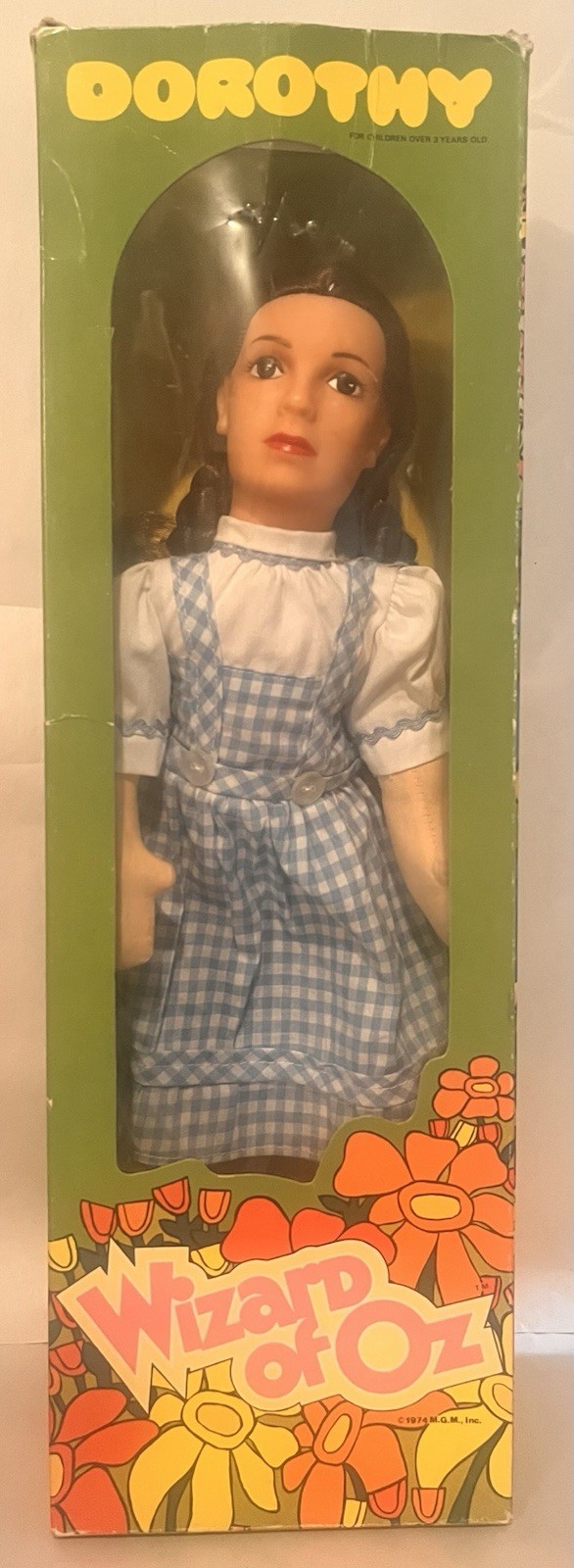 1975 Mego Softies Wizard of Oz DOROTHY Doll In Original Box