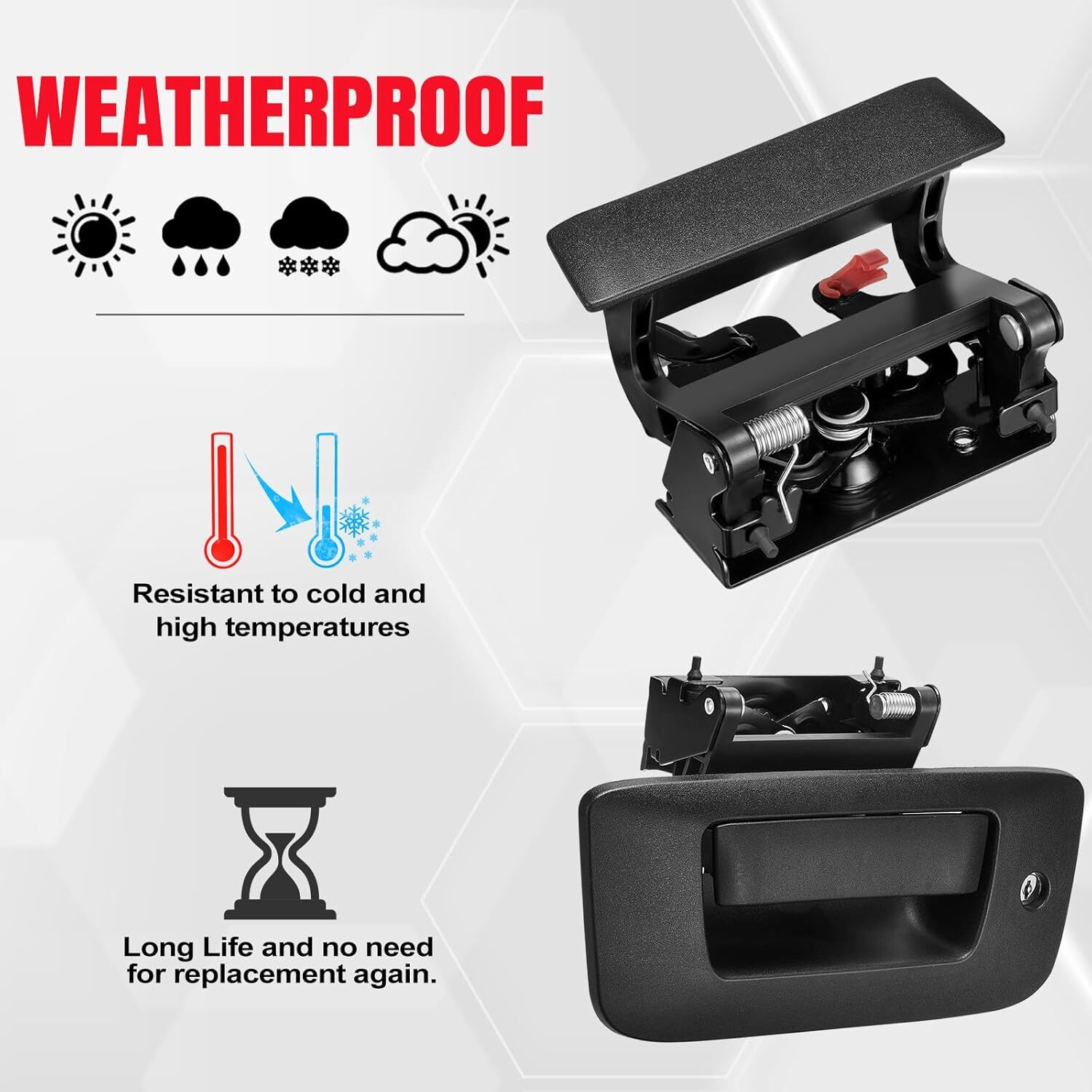 Tailgate Handle for Chevy Silverado GMC Sierra 1500/2500/3500 2007-14 HD Classic