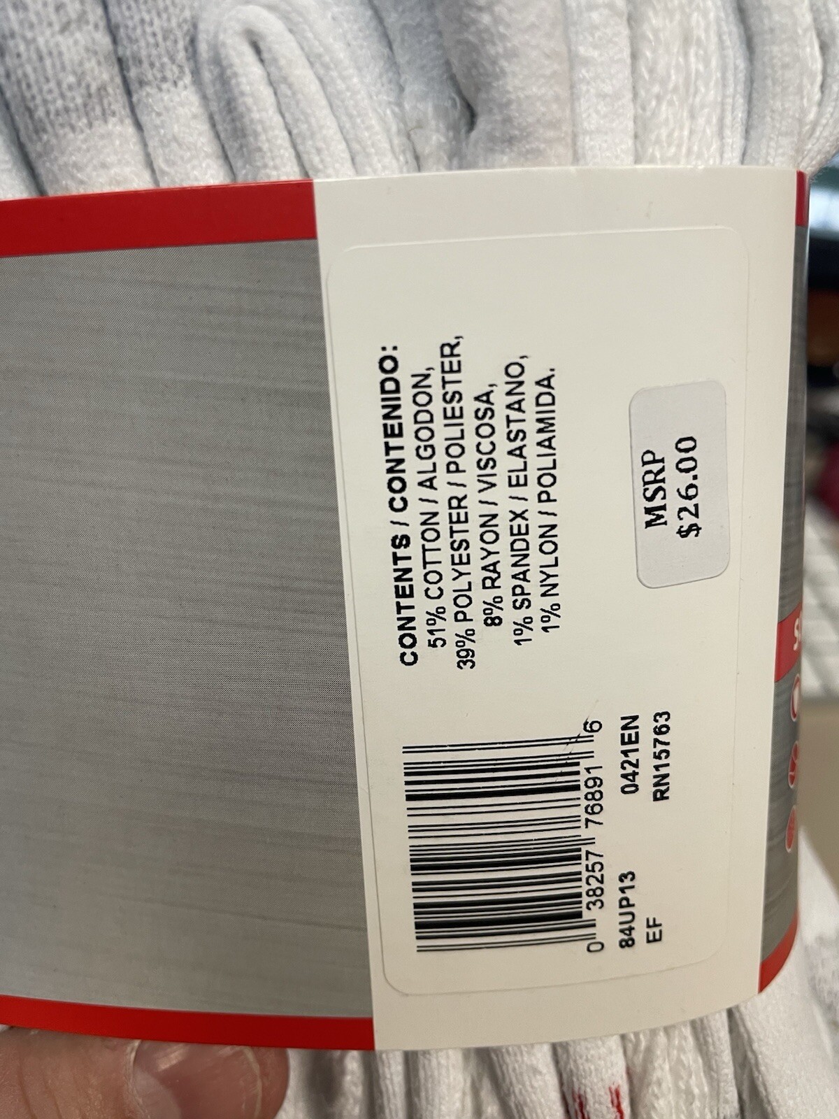 Hanes Men's 12-Pk.+1 free Ultimate Crew Socks 6-12 odor control wicking cool