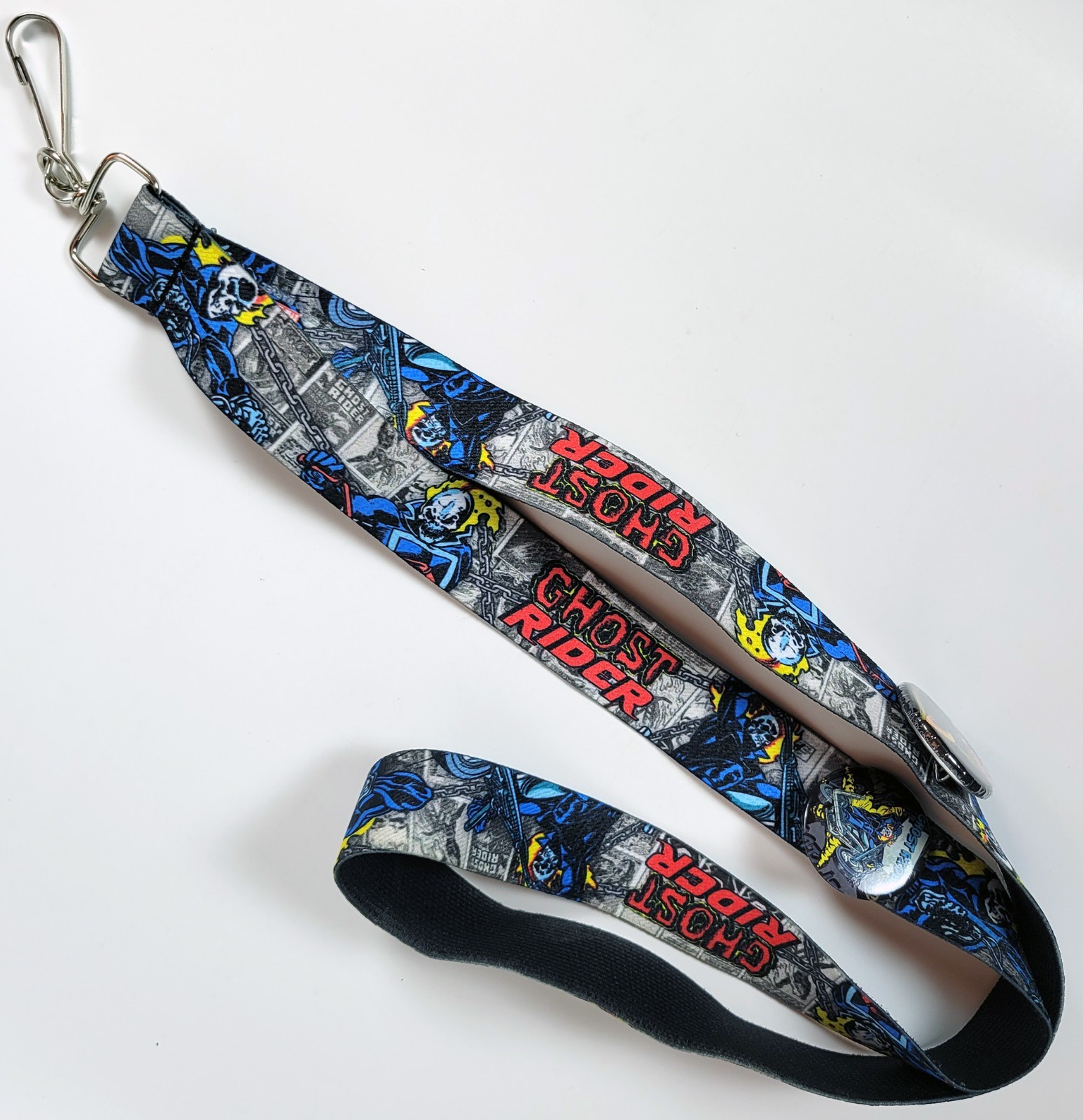 Lot of 4 Marvel Lanyard ~ Venom, Punisher, Ghost Rider, Daredevil with Pins