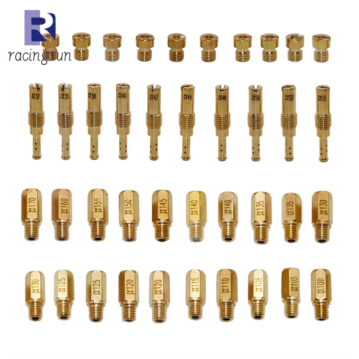 40x Carburetor Main Jet Pilot/Slow Jet Needle Kit For Keihin FCR PWK OKO CVK PWM