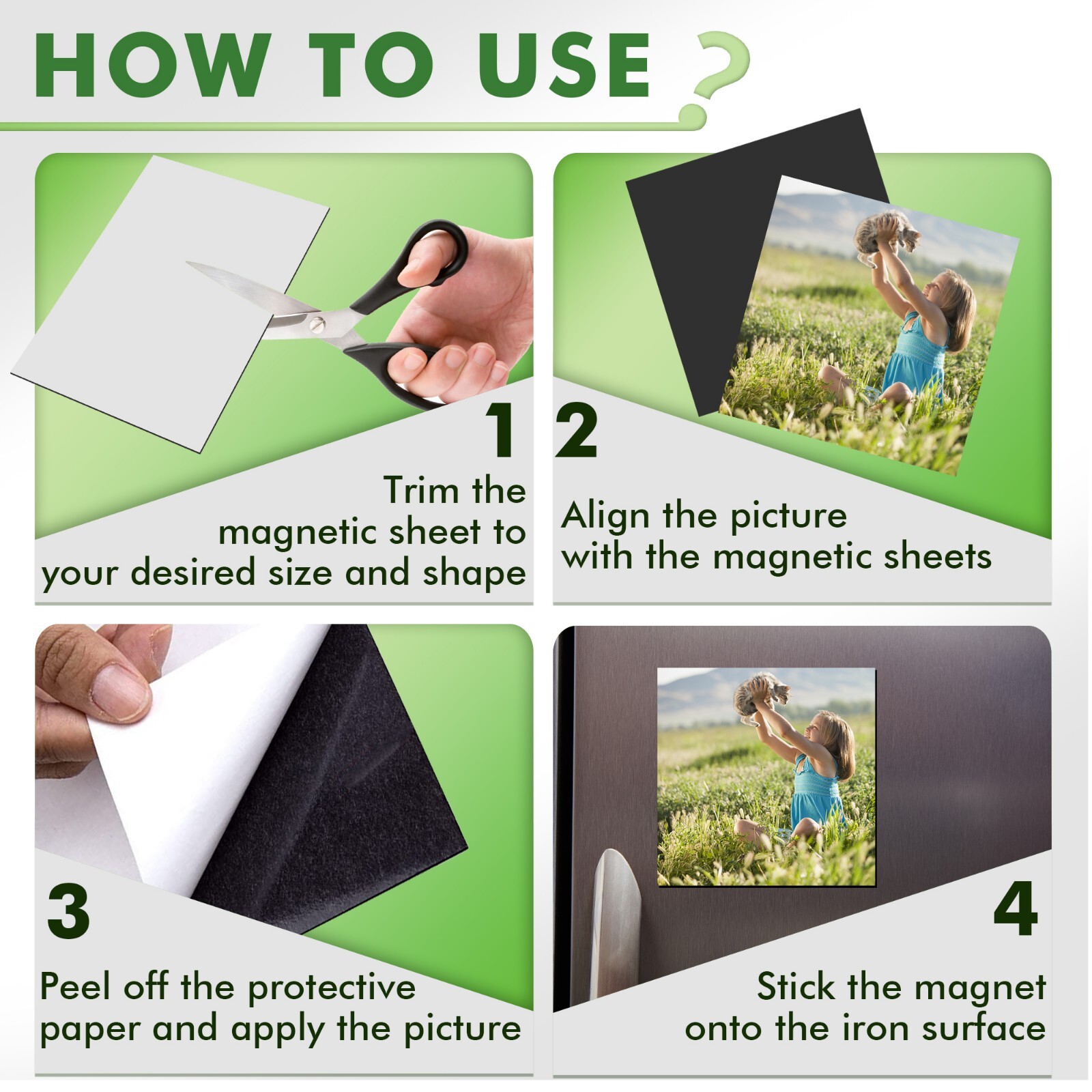 60 Pcs 8.5 x 11 Inch Strong Flexible Self-Adhesive Magnetic Sheets 20Mil Thick