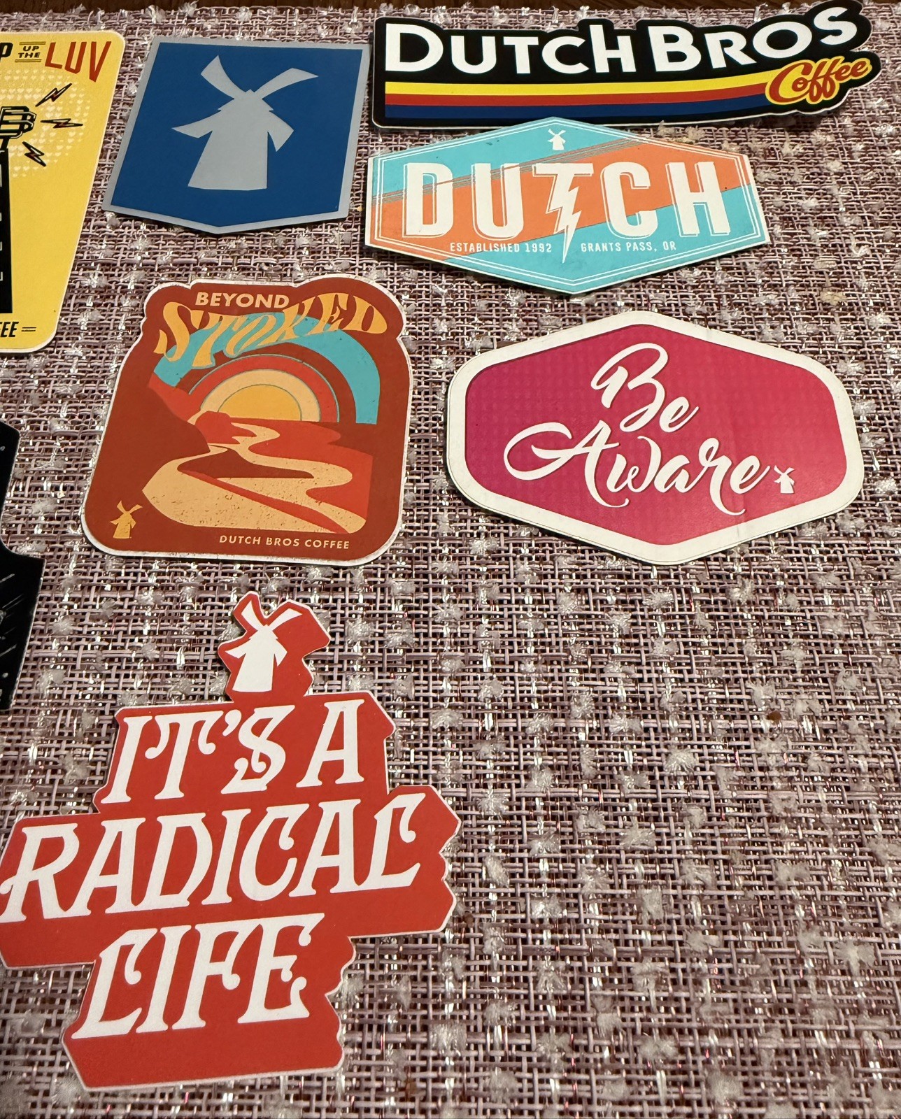 Lot of 10 Dutch Bros Stickers