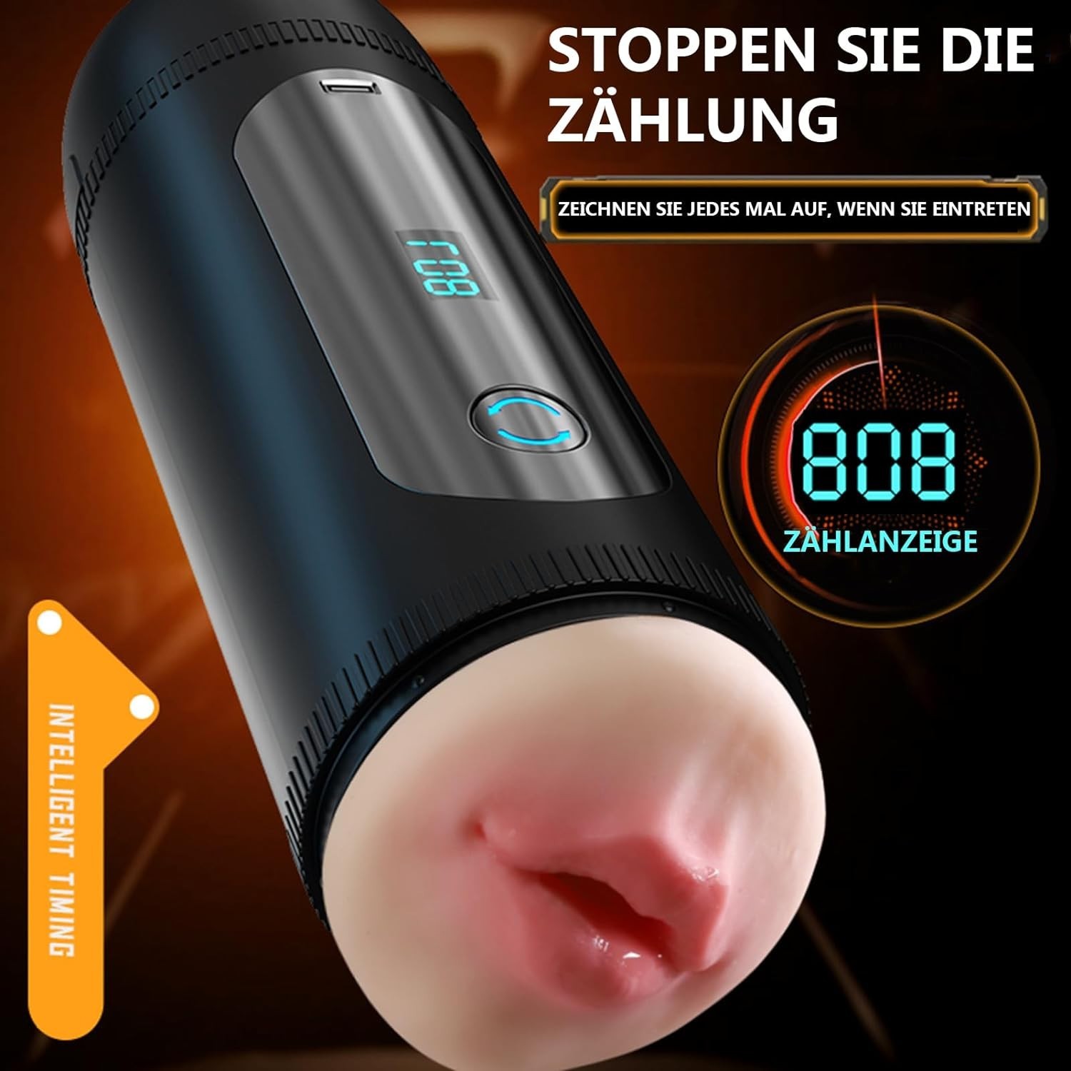 Automatic Handsfree Male Masturbater Cup Stroker Pocket-Pussy Toy Men Lubricants