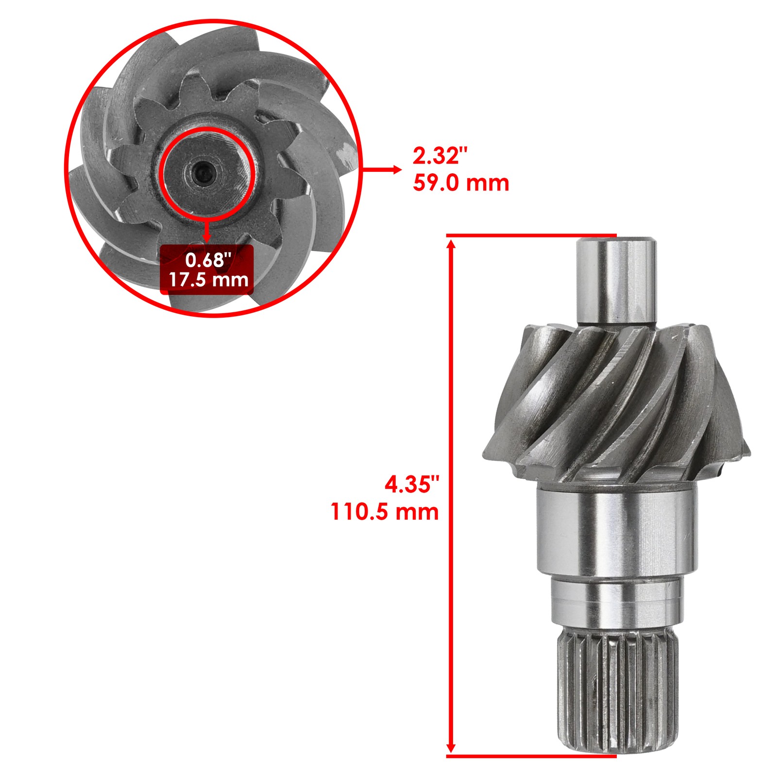 Rear Differential Gear & Pinion Bearing Seal For Can Am Commander 1000 2014-2015