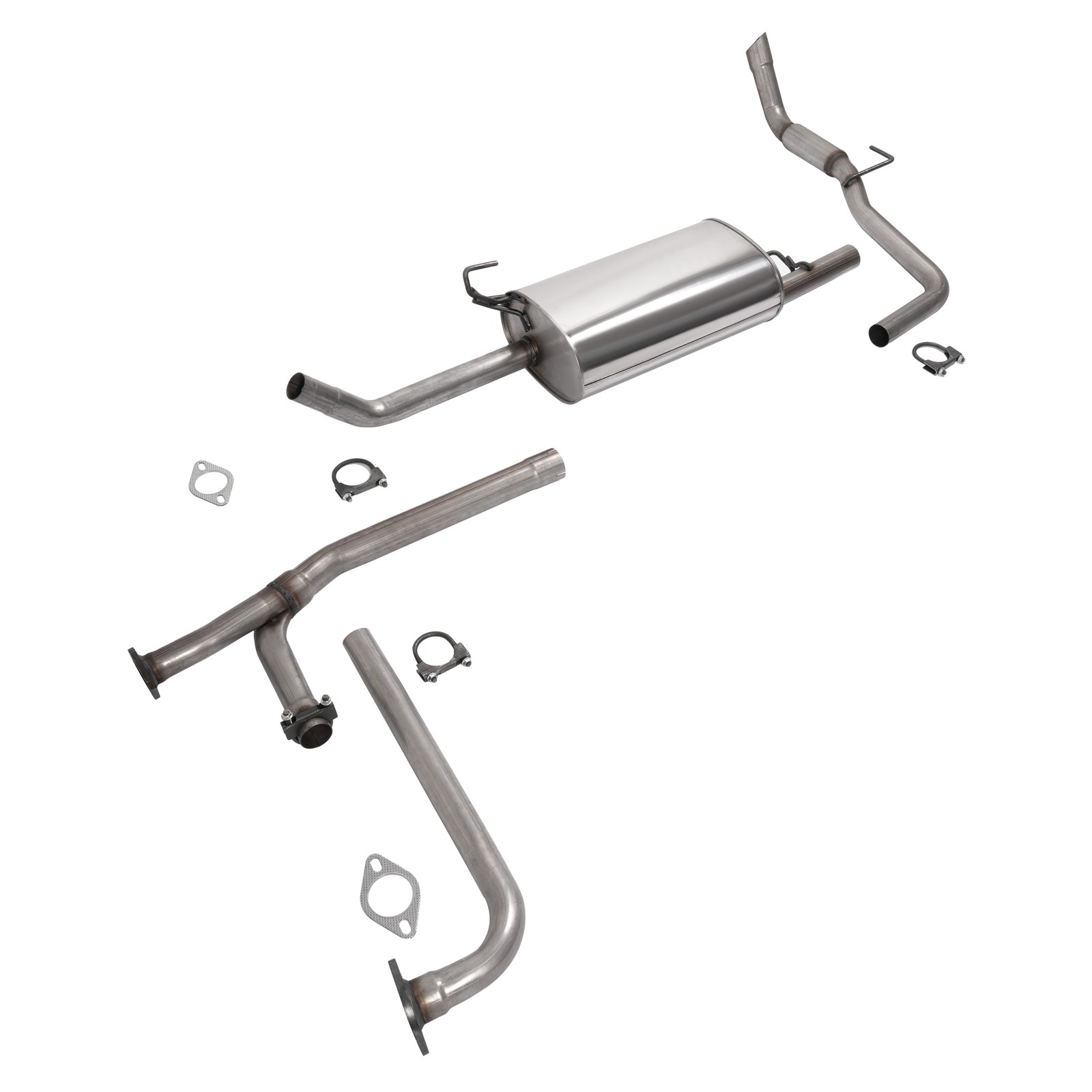 For 2007-2019 Nissan Frontier 4.0L Resonator Muffler Exhaust System Assembly