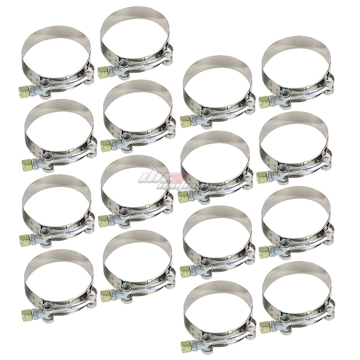 8-PC 2.5" ALUMINUM FMIC TURBO INTERCOOLER PIPING KIT W/COUPLER HOSES & CLAMPS