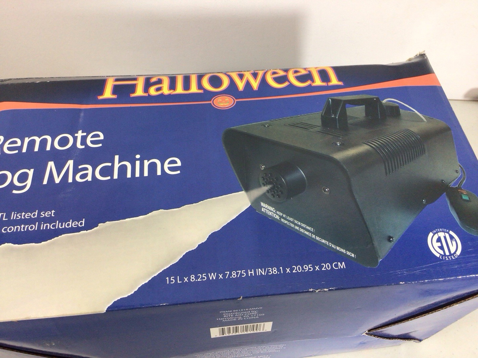 Halloween Remote Control Fog Machine Tested Works