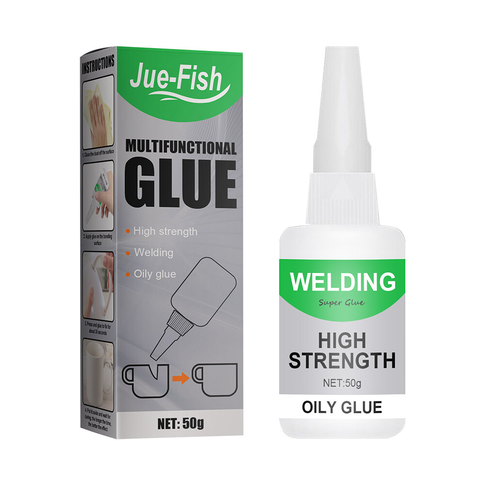6/3PCS Jue Fish Welding High-Strength Oily Glue Uniglue Universal Super Glue 50g