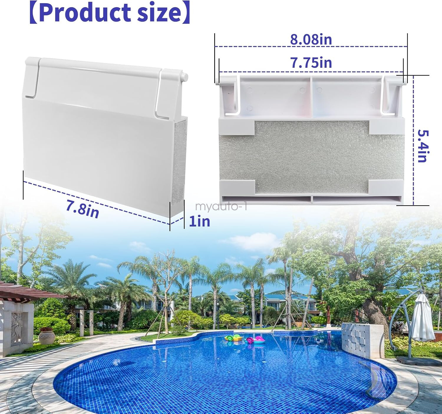 SPX1082K White Swimming Pool Skimmer Weir Door Fits Hayward SP1082 SP1085 SP1075