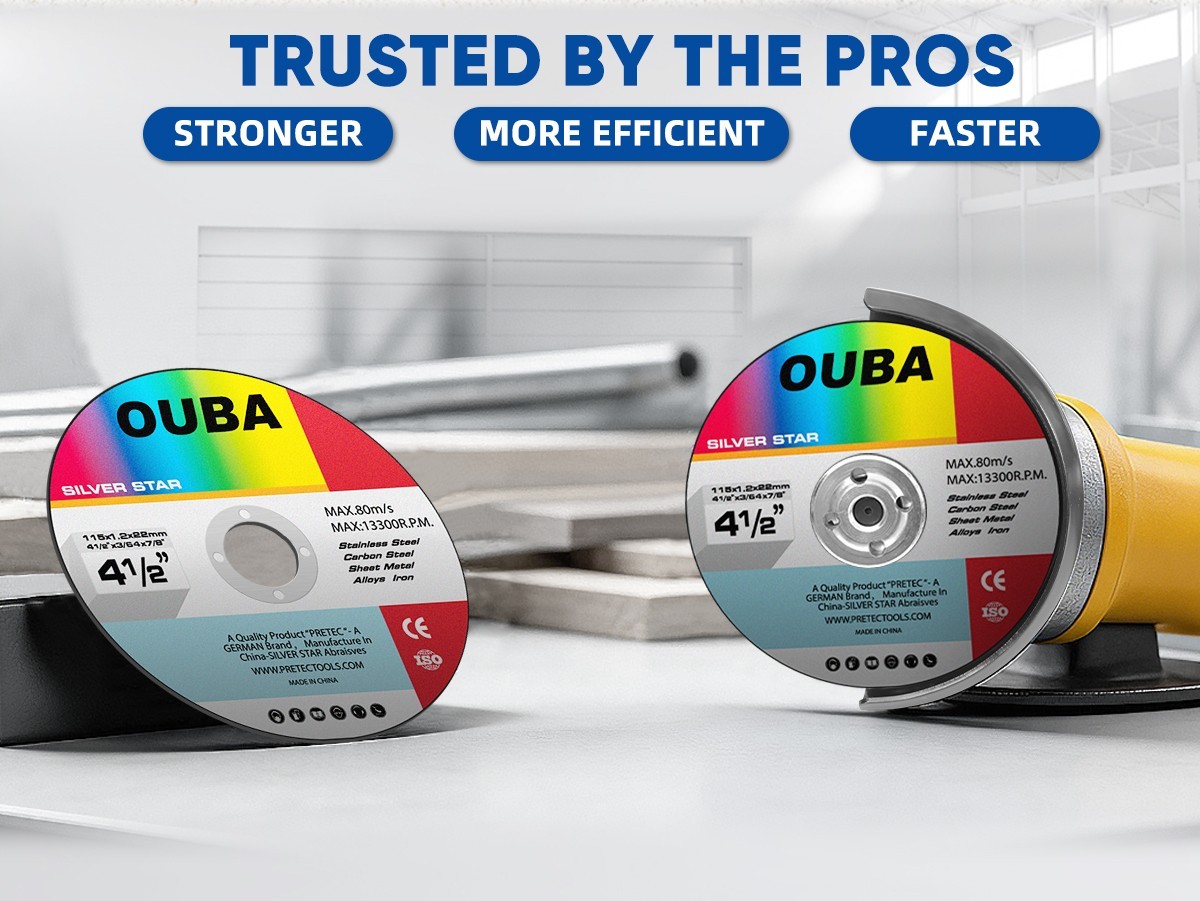 10 Pack Cut Off Wheels 4-1/2" Metal & Stainless Steel Angle Grinder Cutting Disc