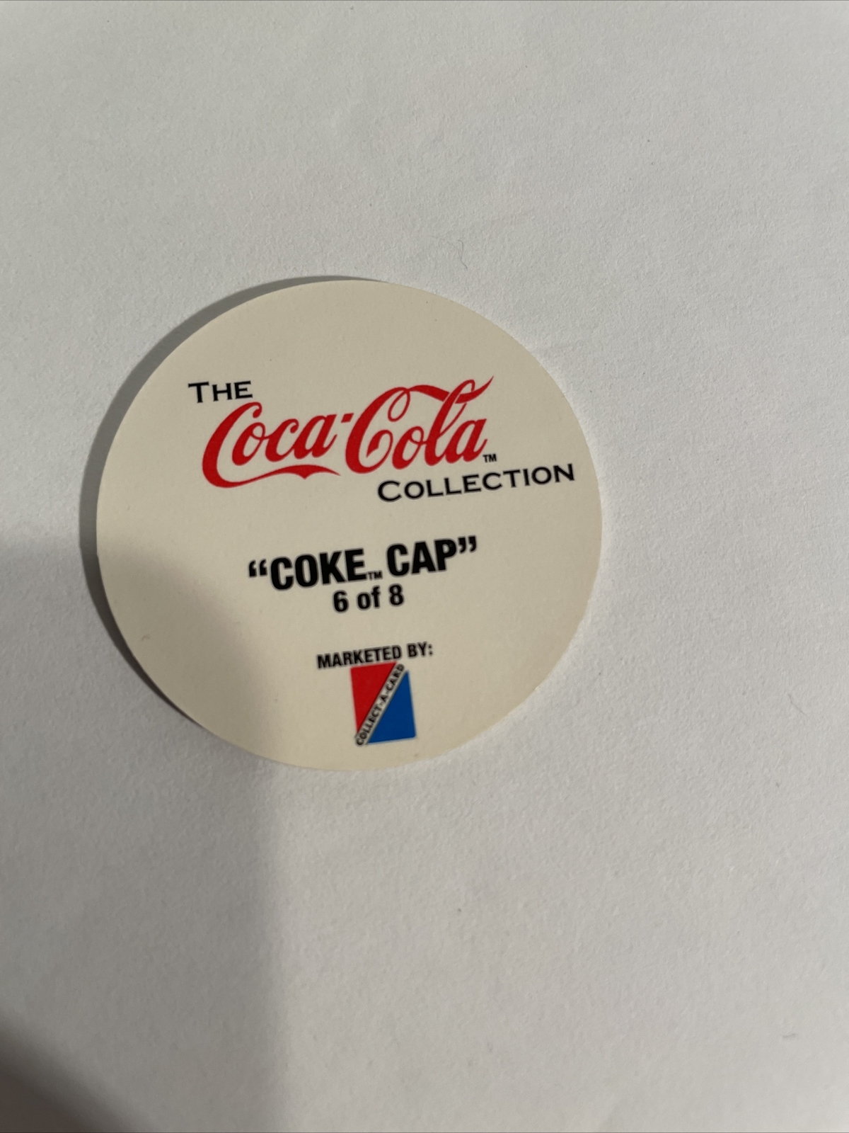 1993 Collect-A-Card - Coca Cola "Coke Cap" Pogs Series 1 - Set of 8 Complete Set