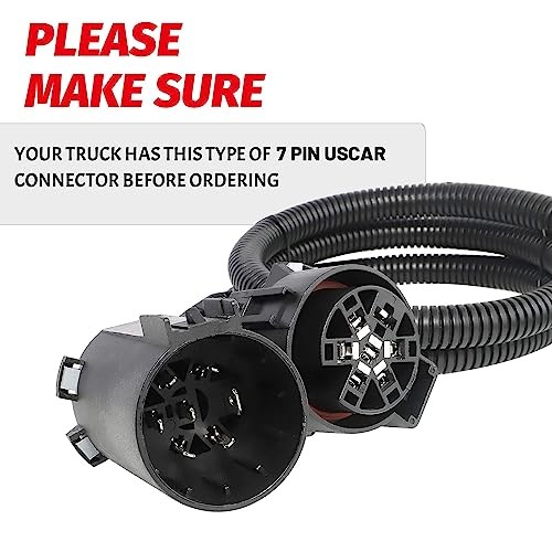 55384 Replacement USCAR 7 Pin to 4 Pin Trailer Harness for Installing