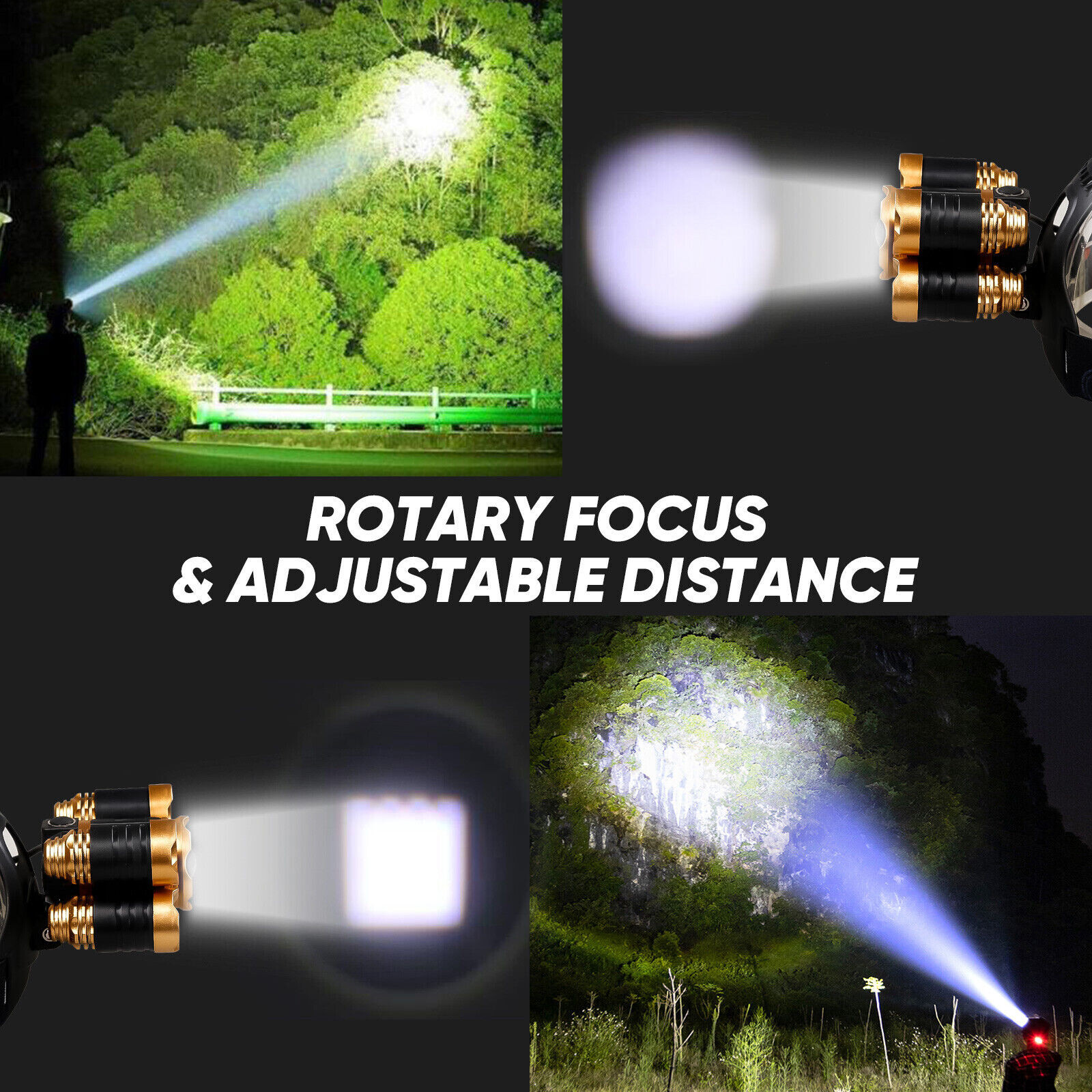 Super-bright 5 X LED Headlamp Headlight Flashlight Head Torch Lamp