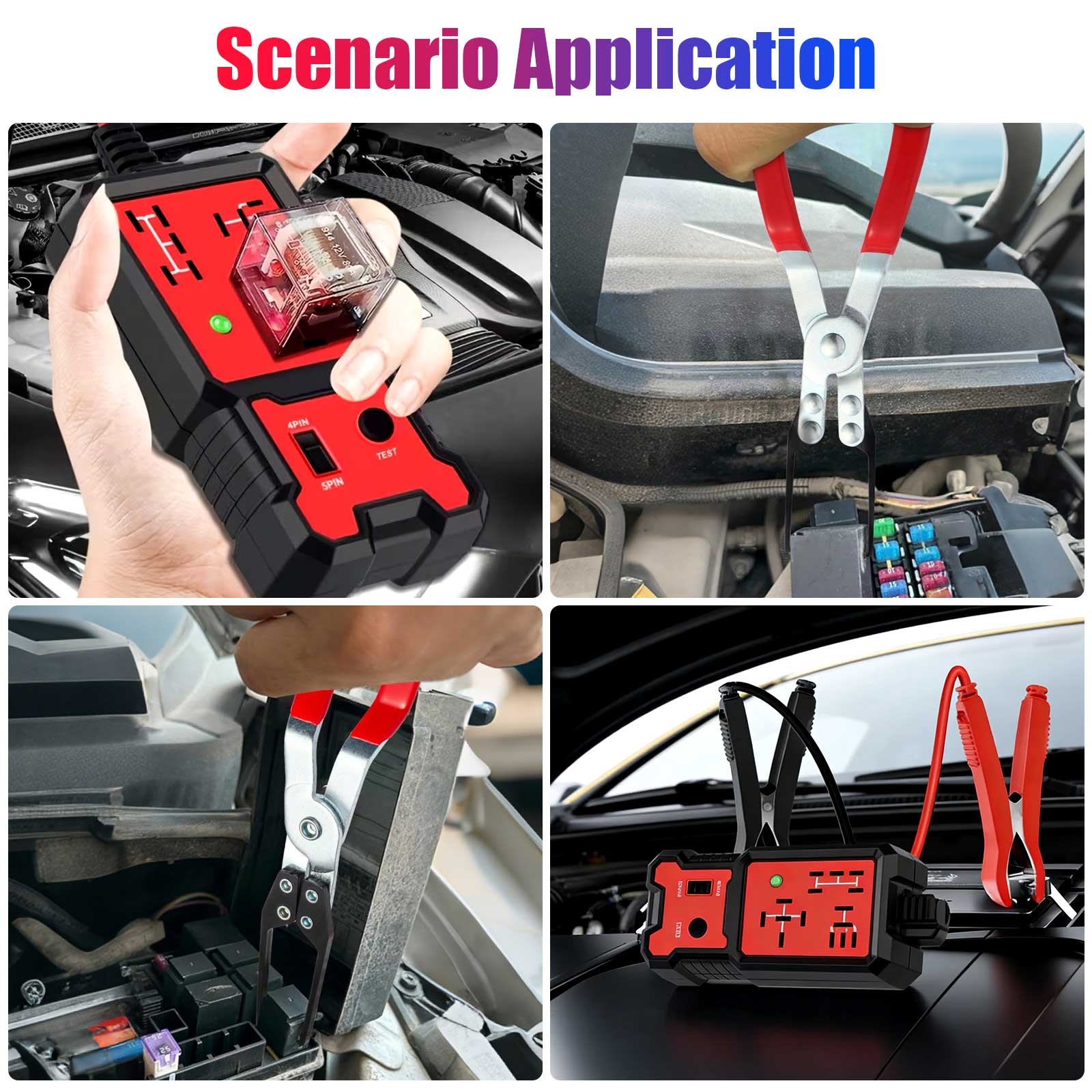 12V 24V Car Relay Tester Voltage Tester with Removal Tool