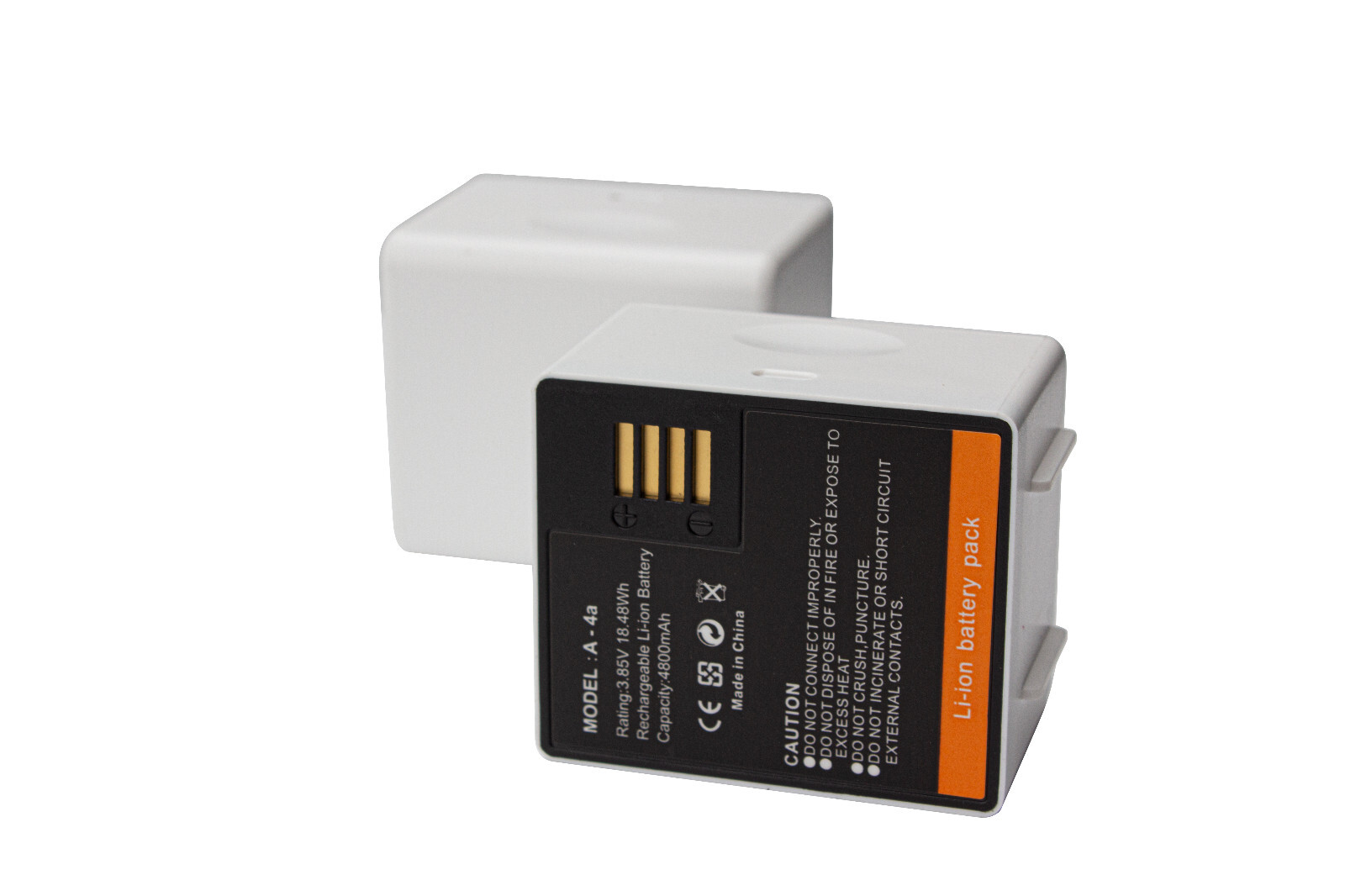 2-pack Batteries + Dual Battery Charger for Arlo Ultra, Pro 3/4 Security Camera