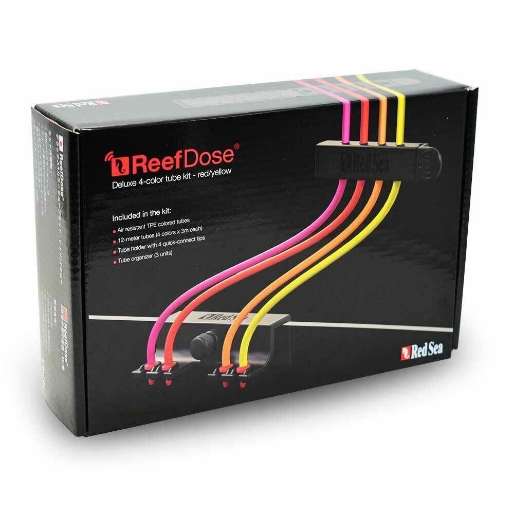 ReefDose Deluxe 4-Color Tube Kit (Red/Yellow) - Red Sea