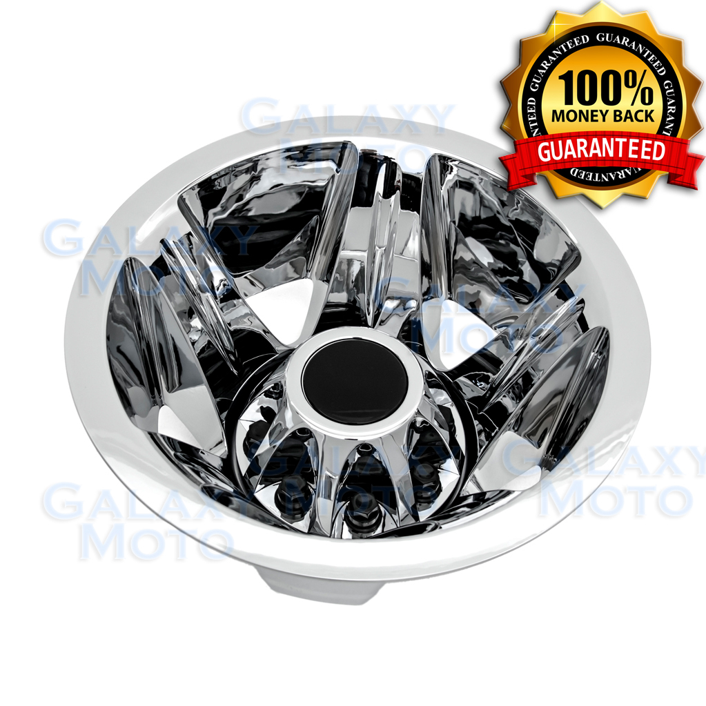 08-10 GMC Sierra 3500 DUALLY ONLY Chrome Wheel Simulator Liner+Center Caps Cover