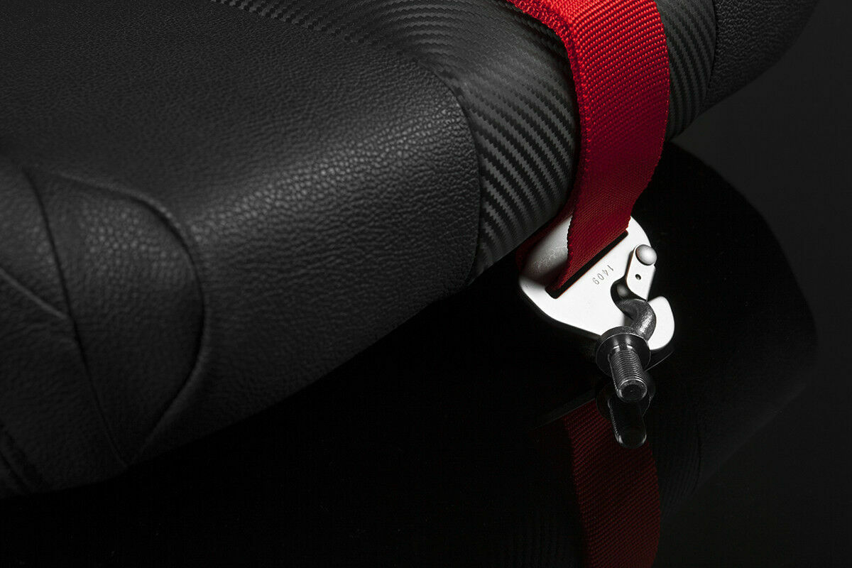 BRAUM Racing RED 5 Point 3" Inch SFI Certified 16.1 Racing Harness Single New