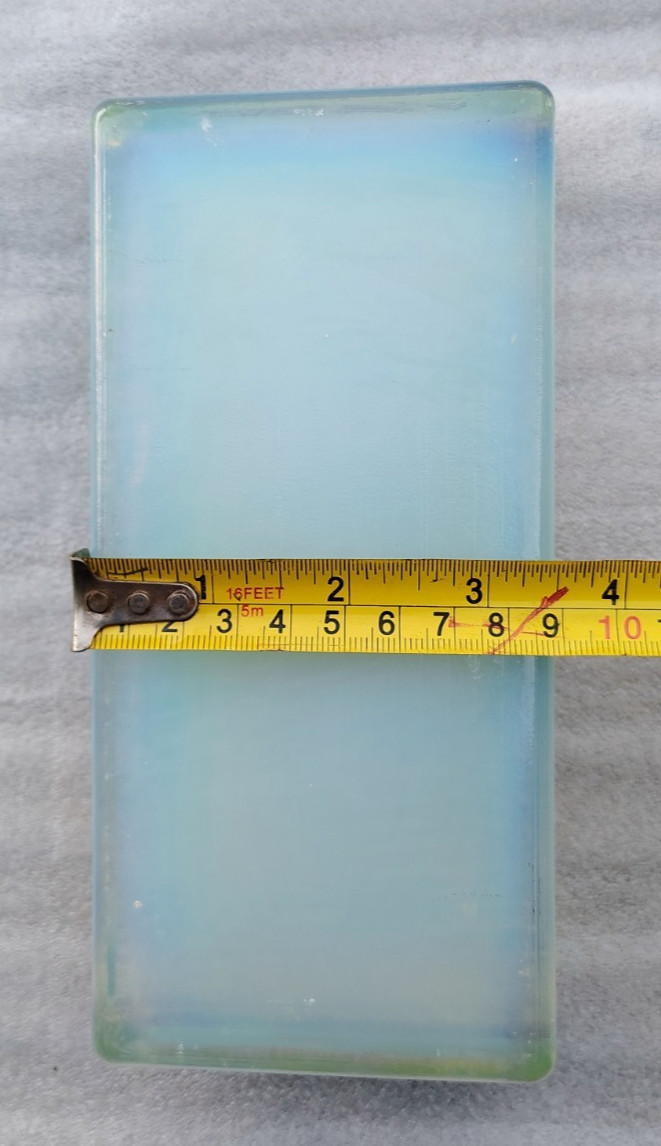 Opalite Opal Glass Block 7" Long Rough Flint Knapping 3.9#