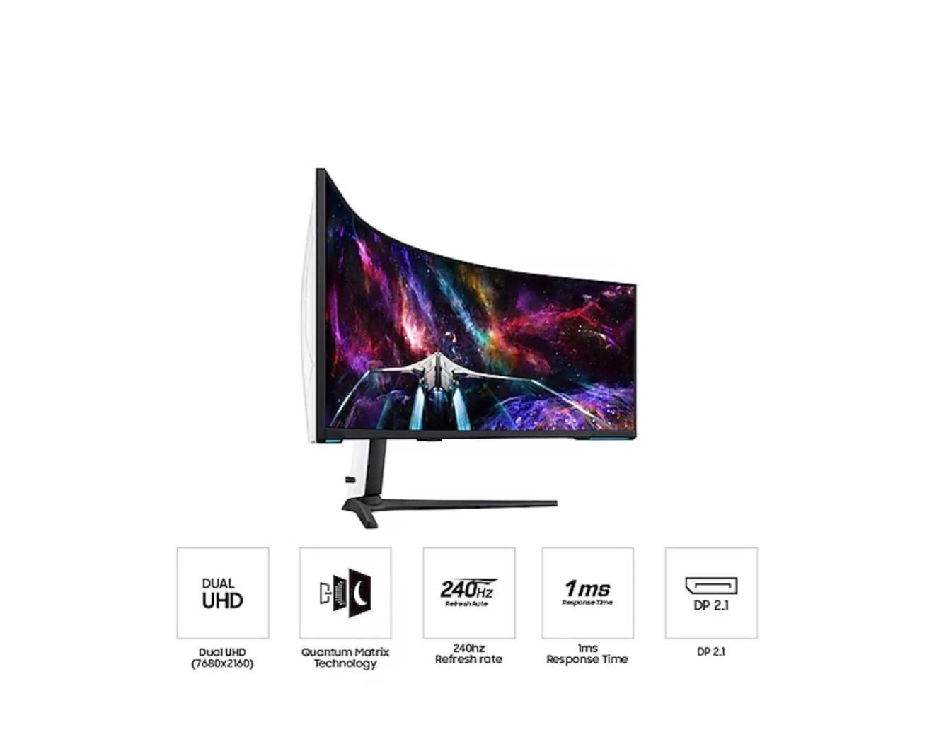 Samsung 57" Odyssey Neo G9 G95NC Dual UHD Quantum Matrix Gaming Monitor SEALED