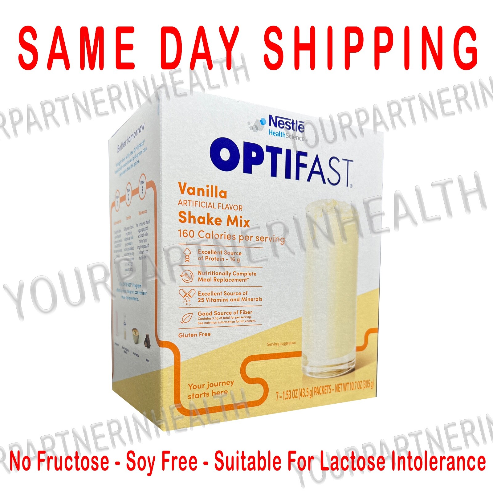 OPTIFAST POWDER SHAKES | VANILLA | 70 SERVINGS | MIX | 8/30/26 EXPIRATION
