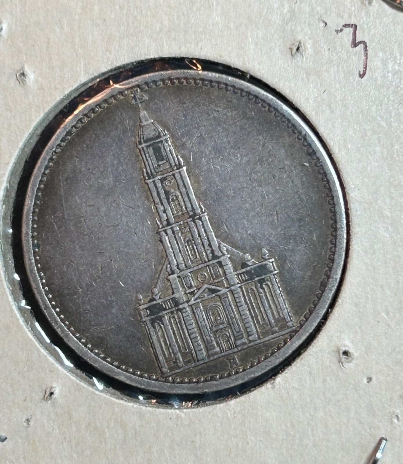 Lot of 4 WWII 5 Mark German Silver Coin Potsdam Reichsmark Fineness .900