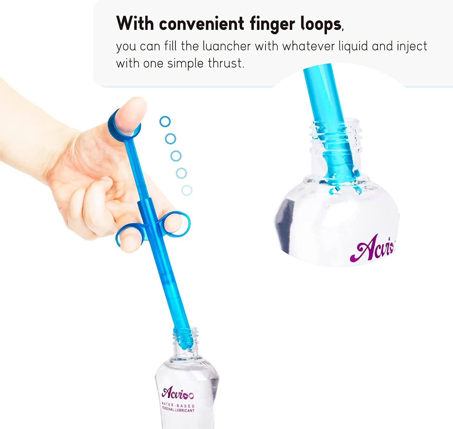 Lubricant Launcher Tube Lube Applicator Injector Precision Markings Reusable