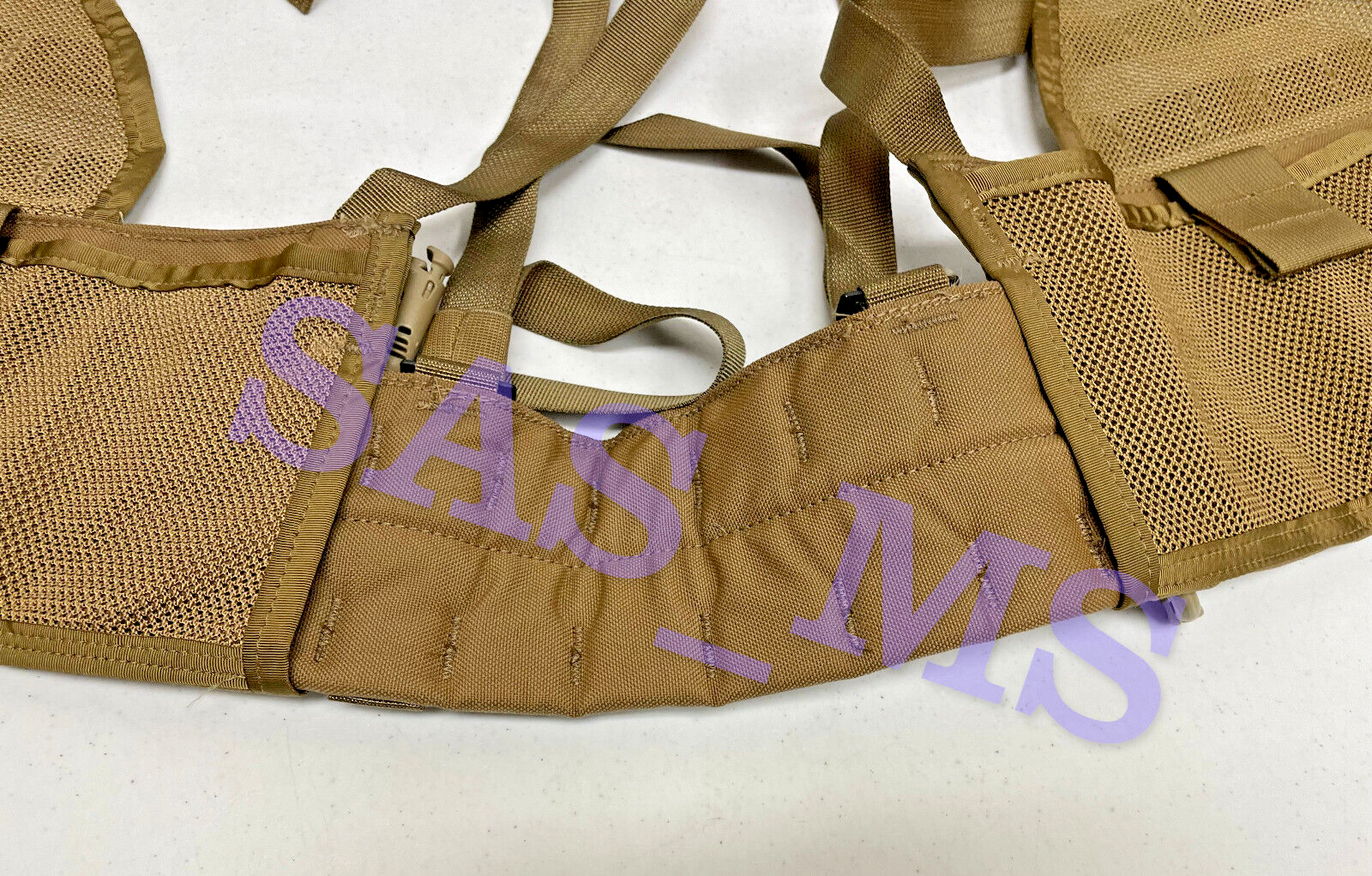 USMC MOLLE II MARPAT FLC FIGHTING LOAD CARRIER VEST COYOTE BROWN ZIPPERED NIP