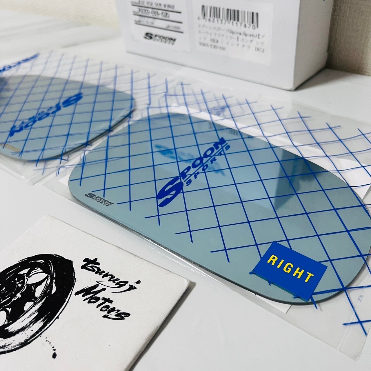 Spoon OEM BLUE WID DOOR MIRROR HONDA CIVIC INTEGRA EK4 EK9 DC2 DB8 76203-EK9-030