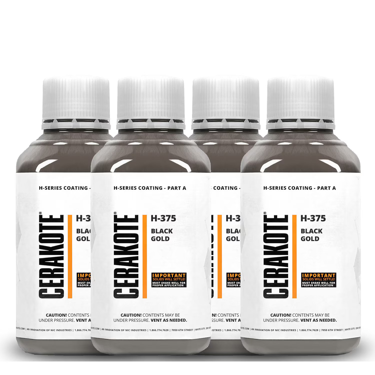 CERAKOTE® (OVEN CURE) H-Series BLACK GOLD (128 oz) H-375G+(Part B)