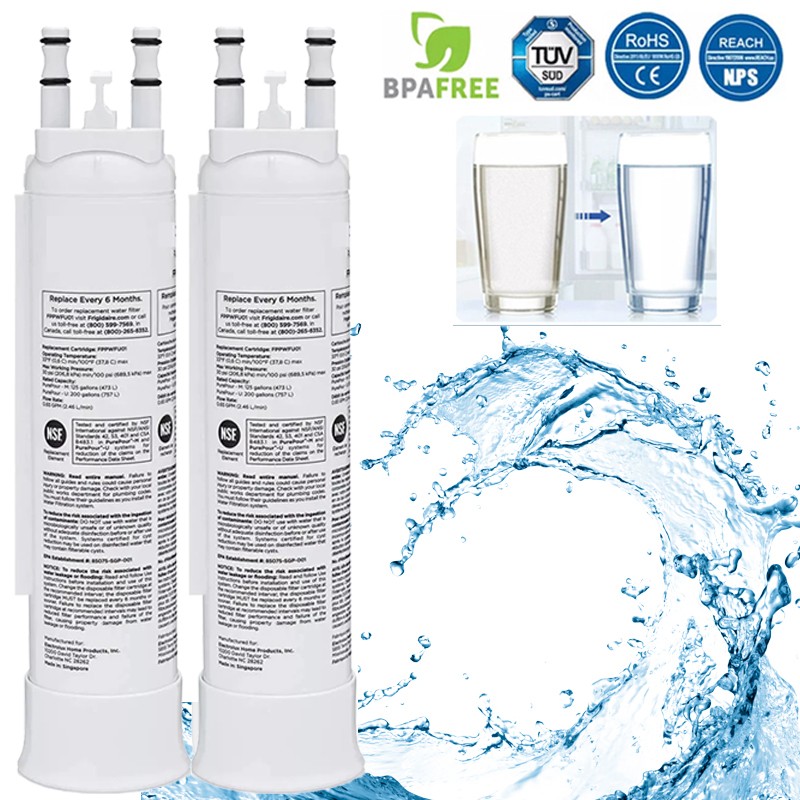 2 Pack For Frigidaire PWF-1 FPPWFU01 Refrigerator PurePour Water Ice Filter NEW