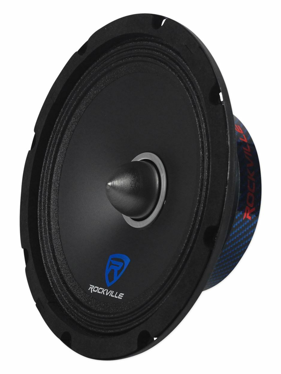 Rockville RXM84 8" 250w 4 Ohm Mid-Bass Driver Car Audio Speaker