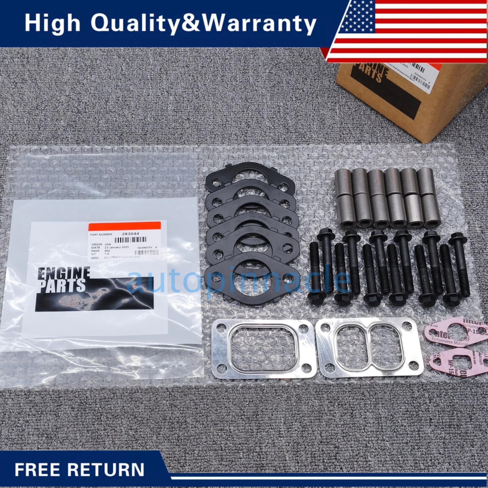 Exhaust Manifold Gaskets Bolts Spacer For Dodge Ram Cummins B5.9 6.7 03-19 US