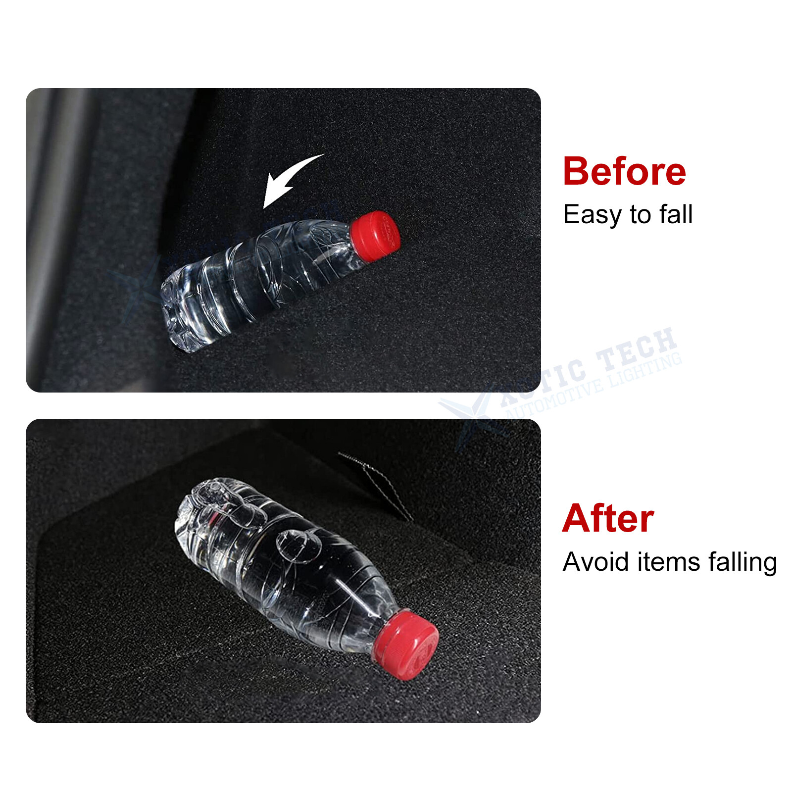 Set of 2 Trunk Side Box Storage Grocery Bin Cover Holder Fit Tesla Model Y 2022+