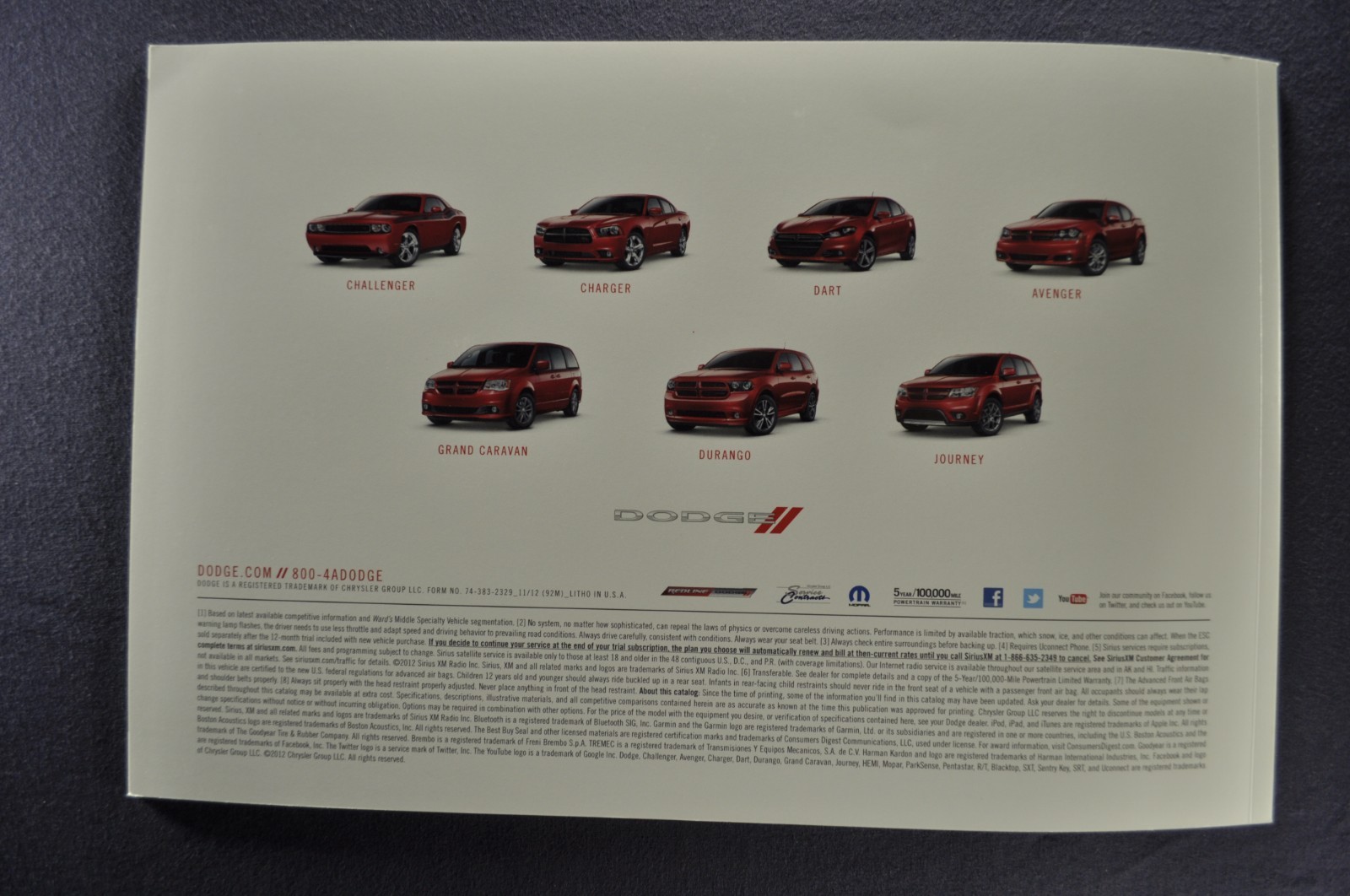 2013 Dodge Challenger Brochure SXT R/T SRT 392 Hemi Rallye Excellent Original 13