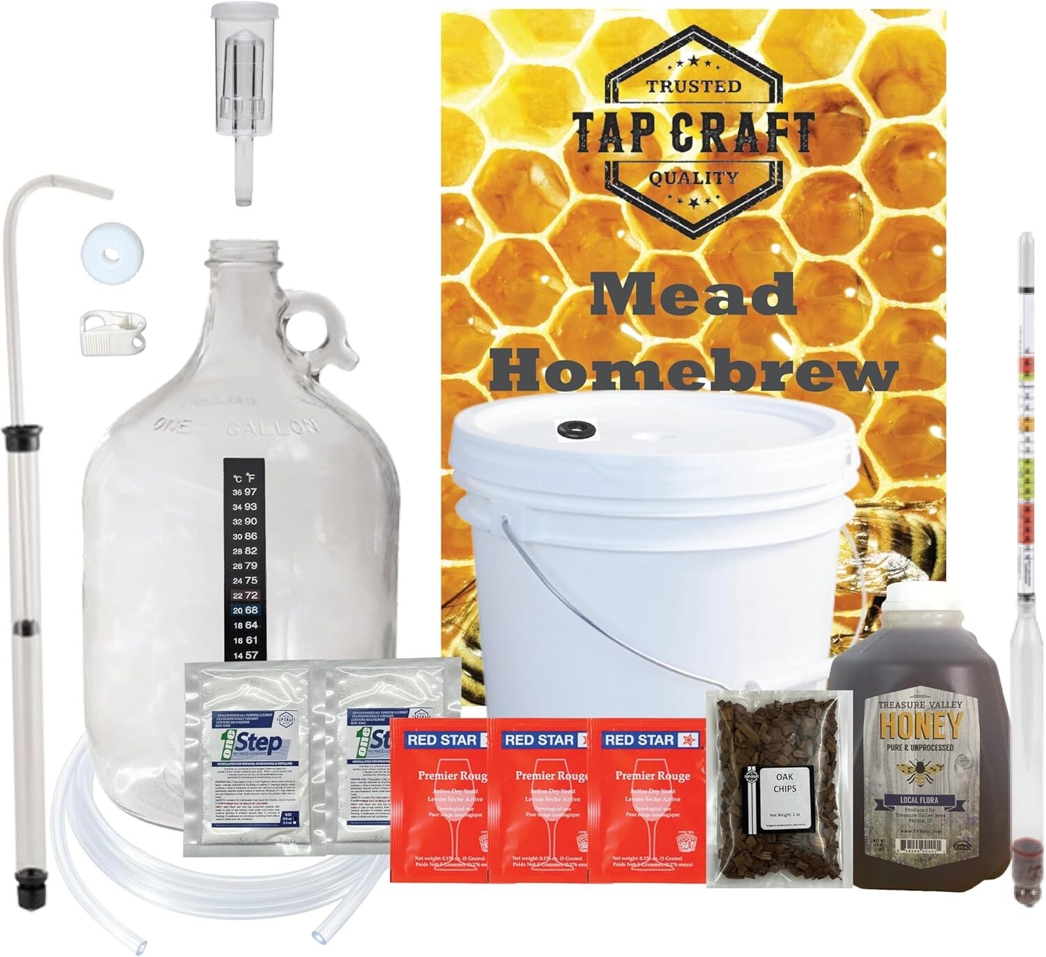 Deluxe Mead Making Kit - One Gallon - Make Your Own Mead Kit