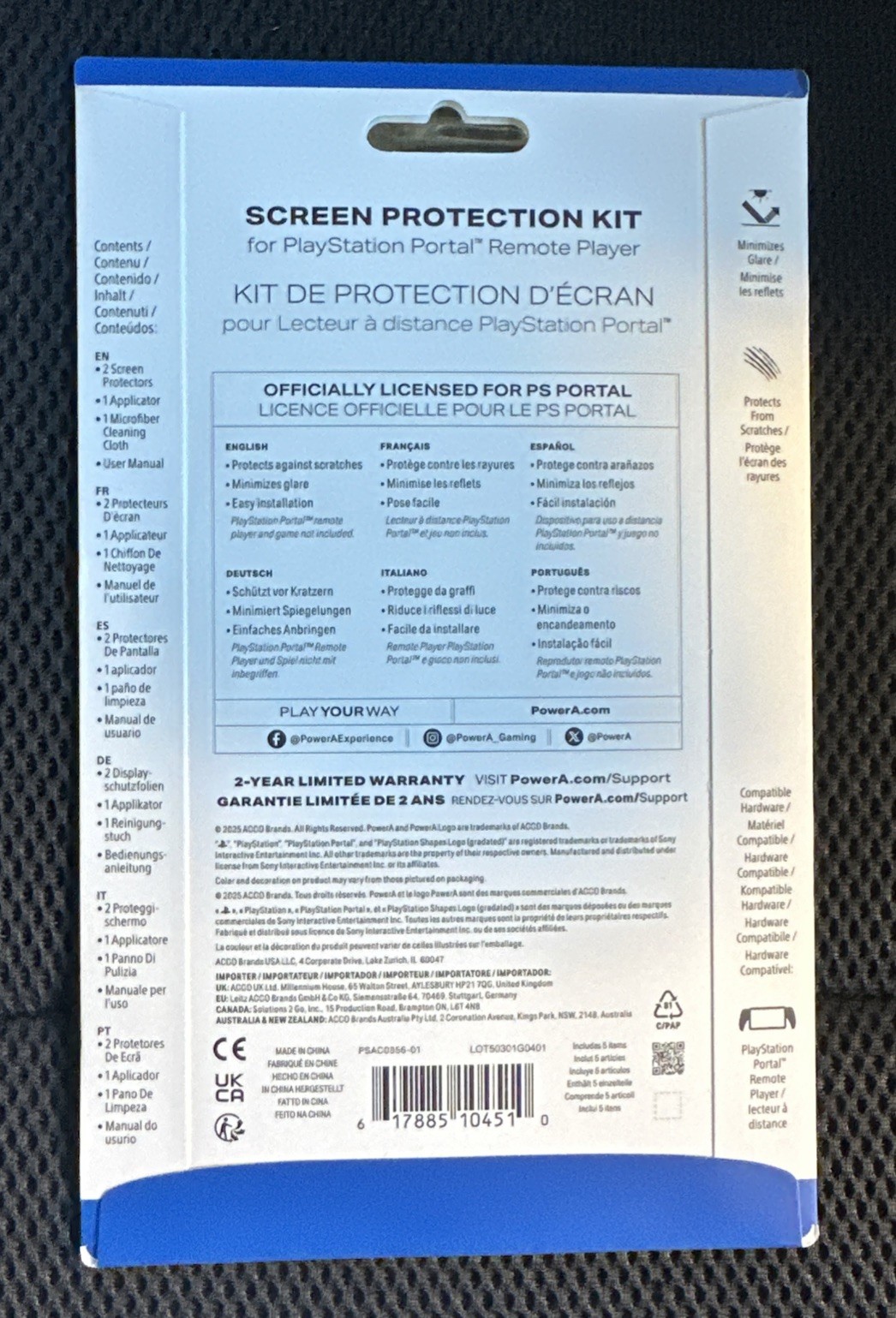 PowerA Screen Protection Kit for PlayStation Portal - 2 Per Pack - PSAC0356-01