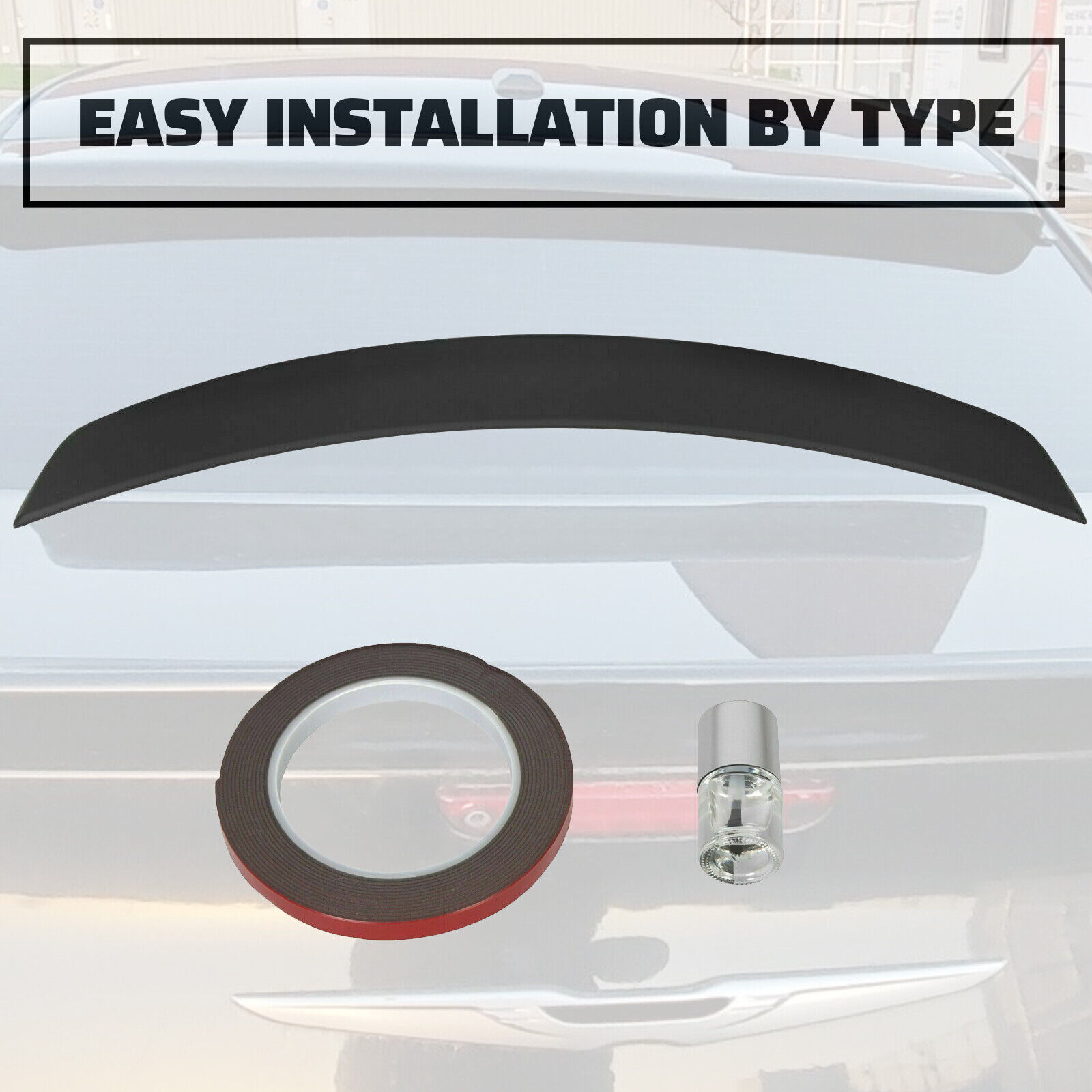 HECASA Trunk Lip Spoiler Rear Wing For Chrysler 300 11-23 Factory Style Painted