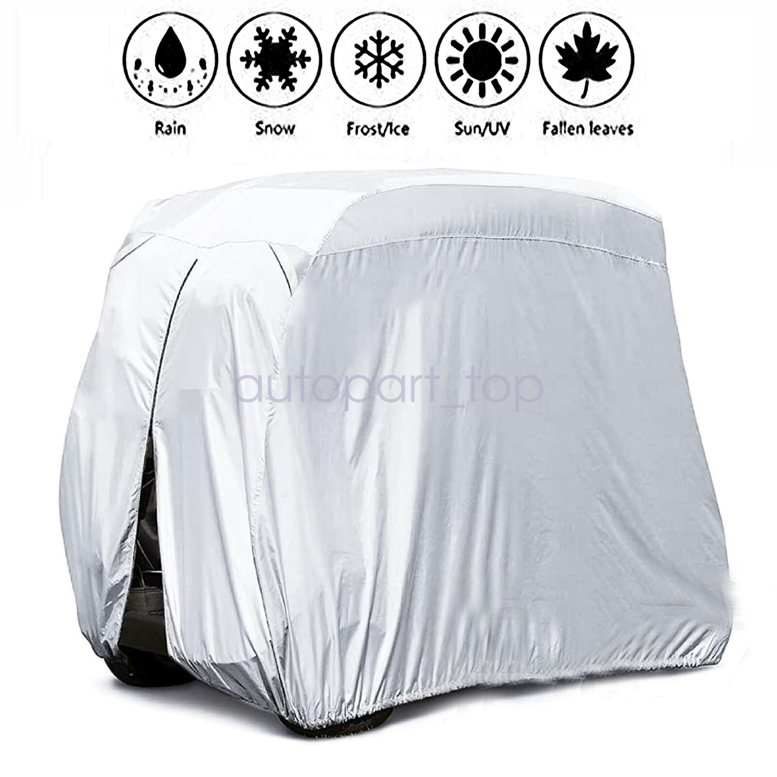 UV Prevent Dustproof Waterproof cloth Golf Cart Cover For EZGo Club Car Yamaha