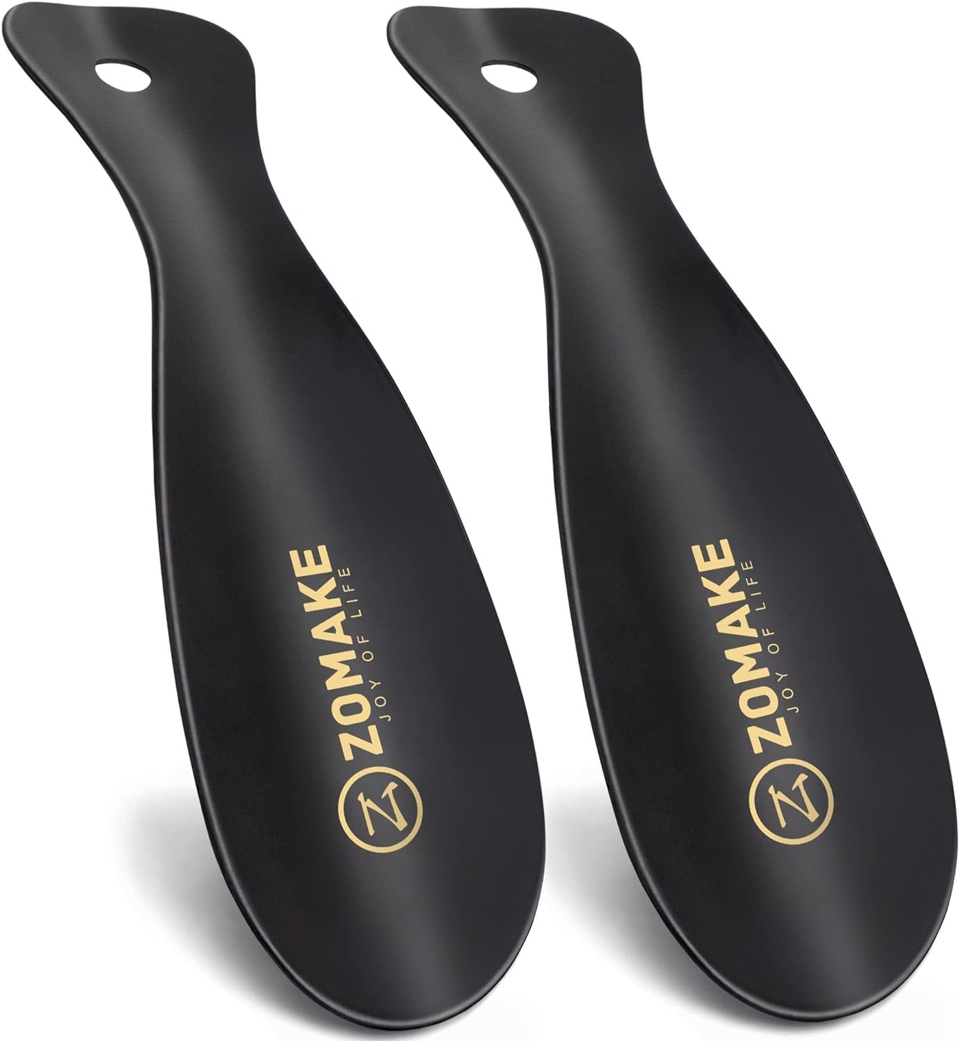 ZOMAKE Metal Shoe Horn, 2 Pack Stainless Steel Shoehorn 7.5 Inches Portable...