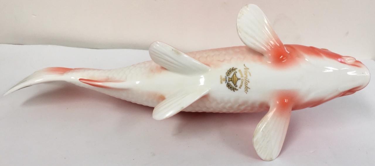 Noritake Koi Fish figurine Japan Japanese gold Nippon vintage MINT LARGE