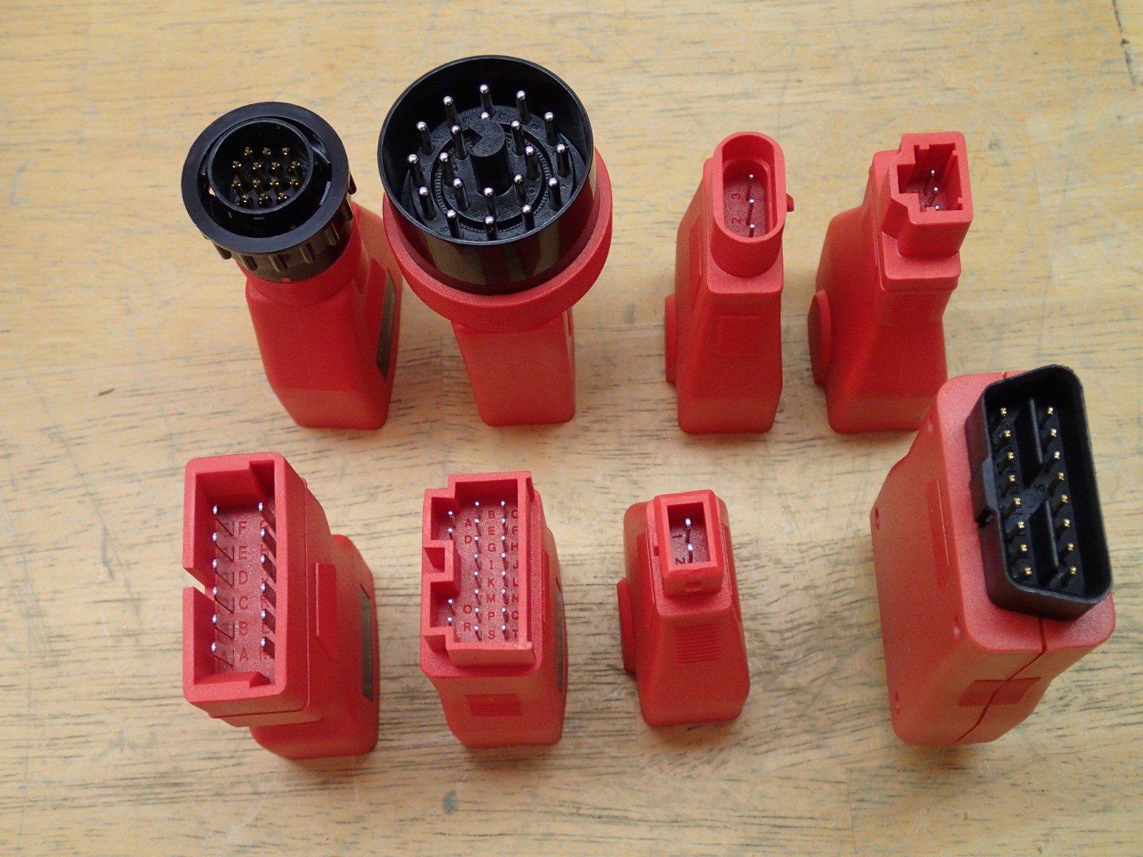 Autel Mixed Lot of 11 Adapters for Maxisys MS906 Nice