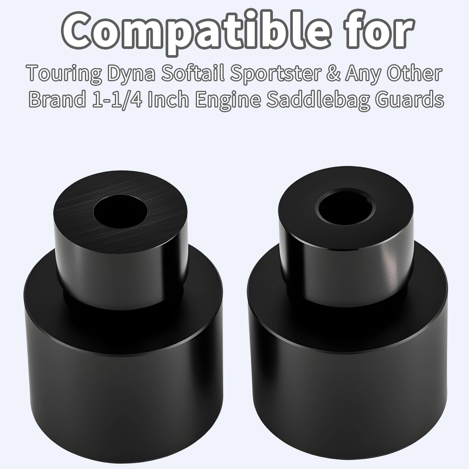 Crash Bar Slider End Replacement Kit For Harley Softail Touring Dyna Street Bob