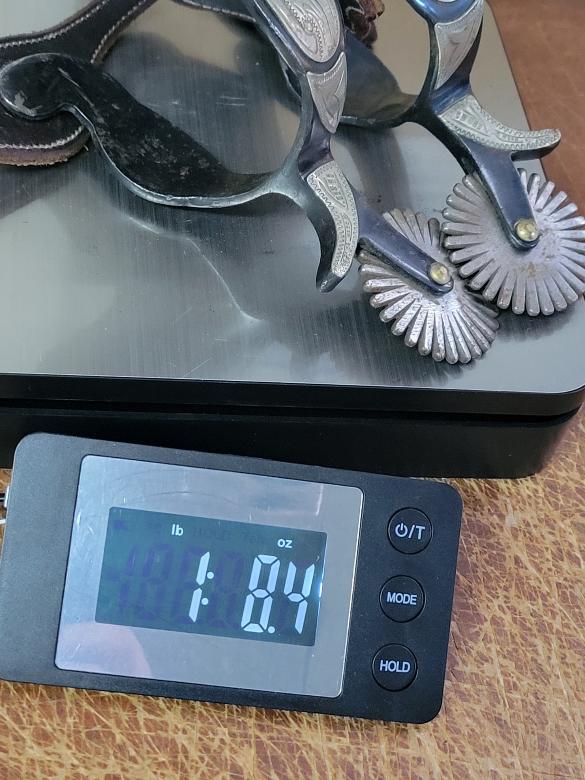 Vintage Western Spurs With Leather Strap