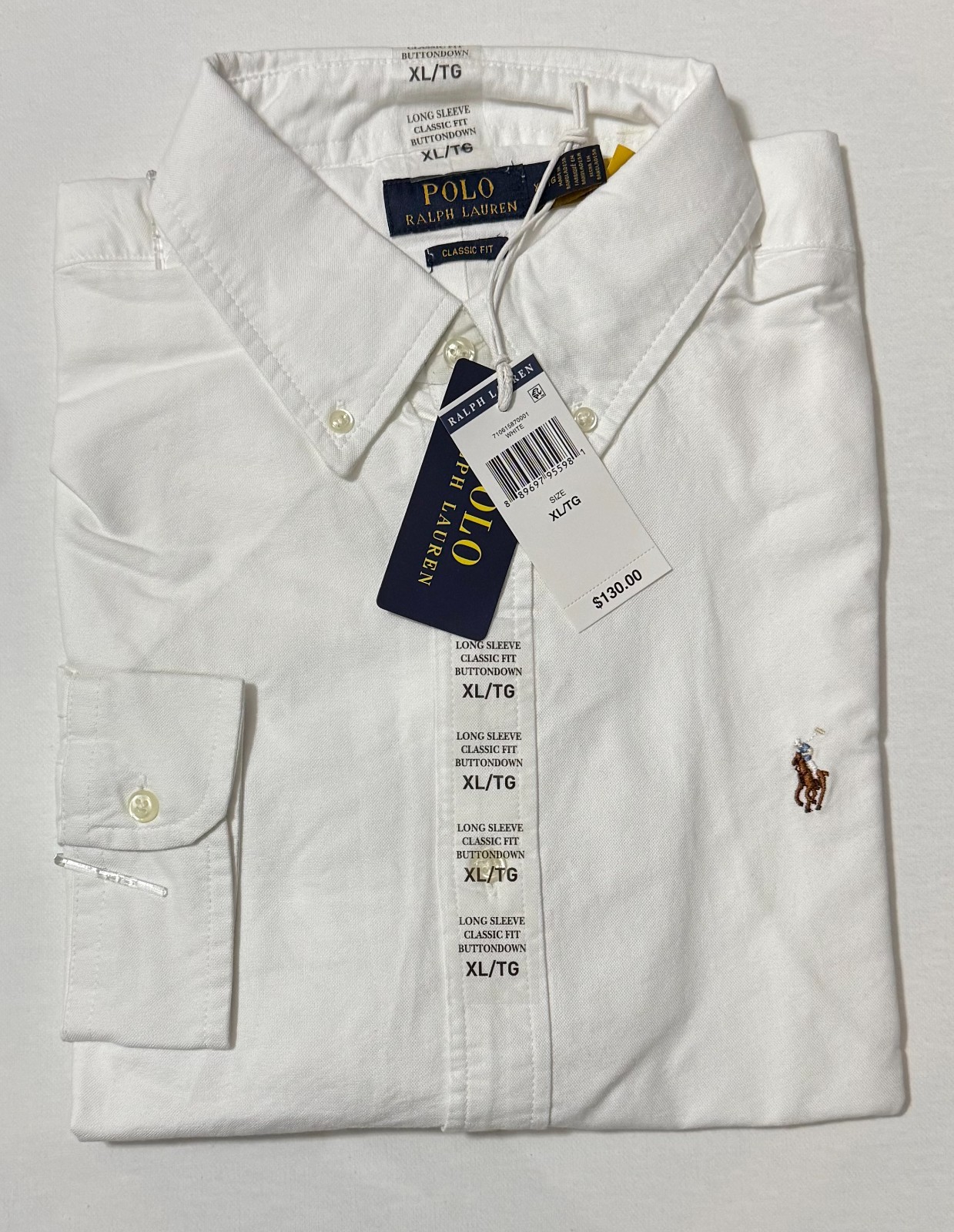 Polo Ralph Lauren Iconic Oxford Shirt Classic Fit White