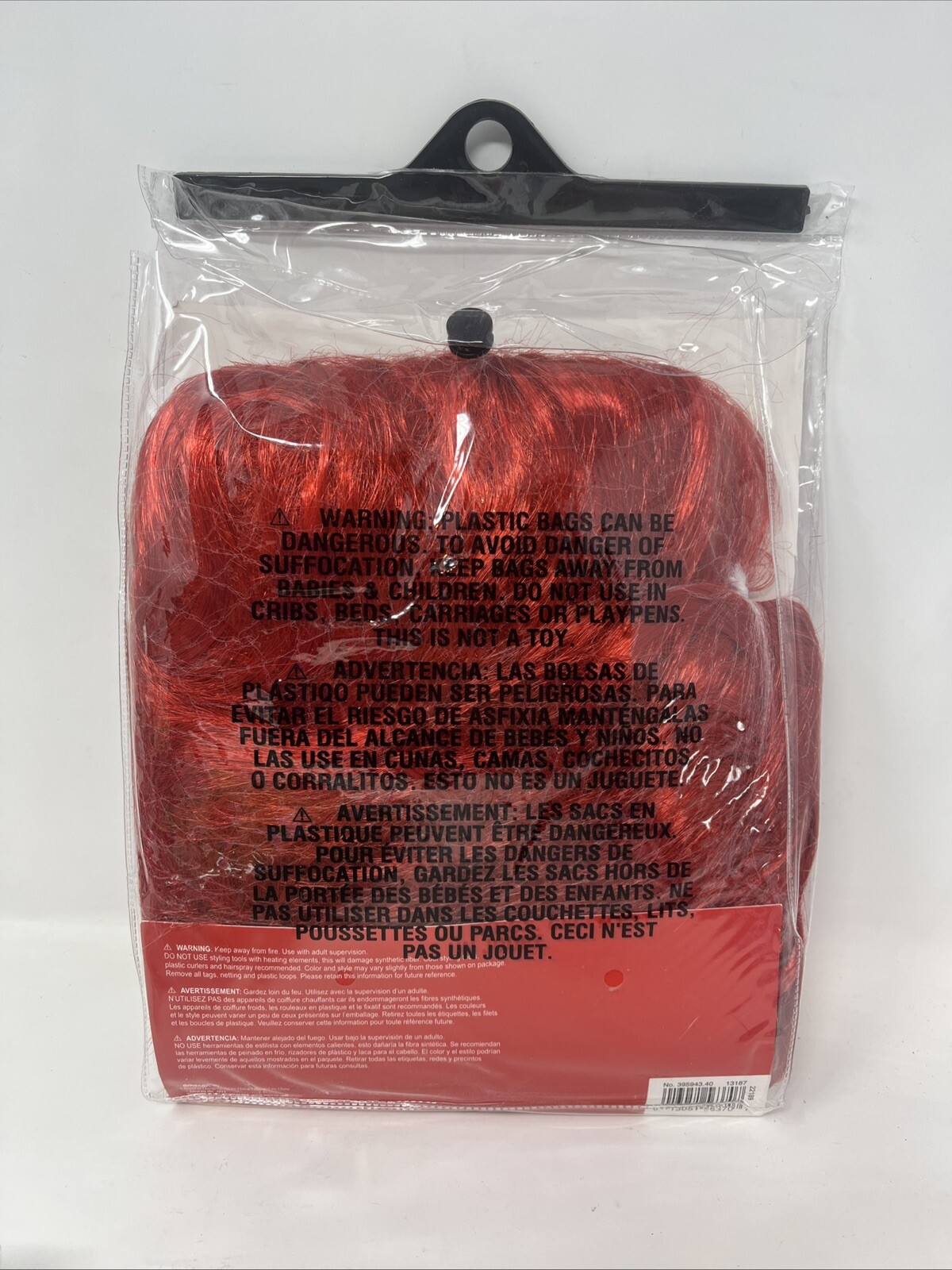 Adult Crazy Red Wig halloween Costume School Spirit Child Adult Sports